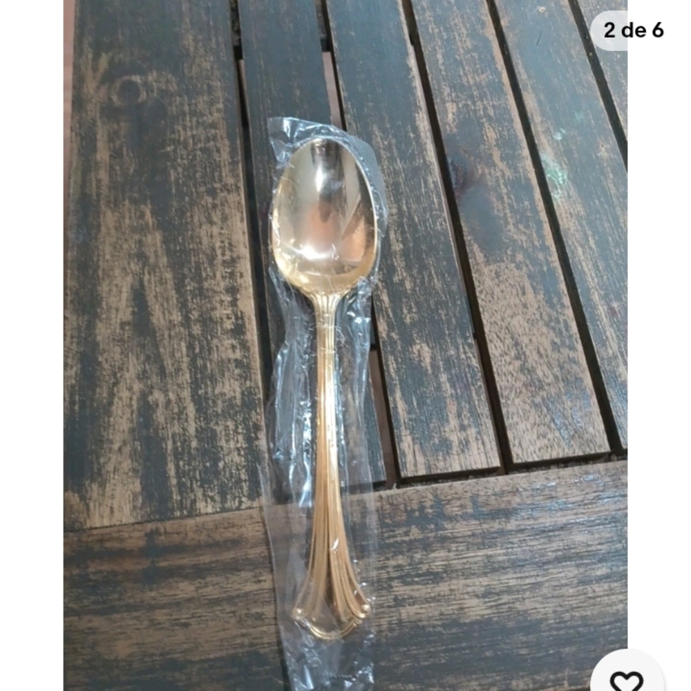 Elegant Gold Tone  Spoon